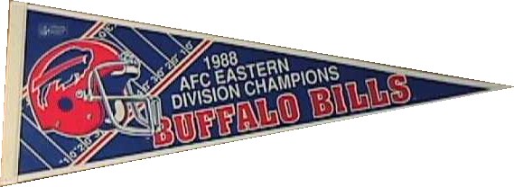 Vintage Buffalo Bills 1988 AFC Eastern Division Champs Trench